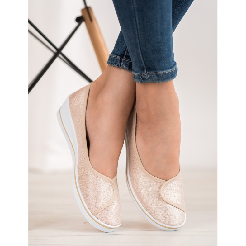 Comer Ballerine Con Glitter marrone giallo 1