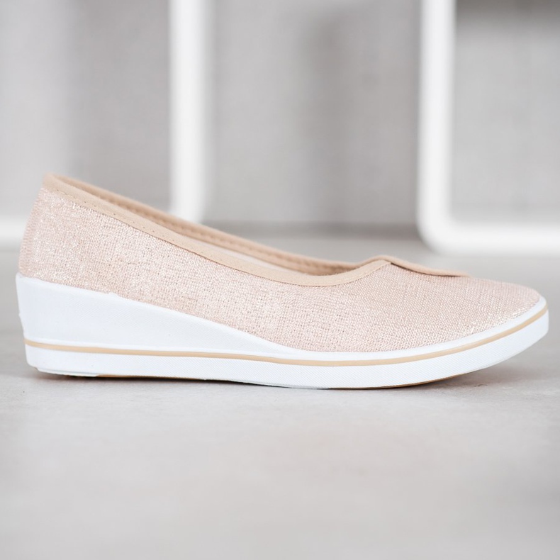 Comer Ballerine Con Glitter marrone giallo 2