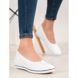 Comer Ballerine Con Glitter bianca 1