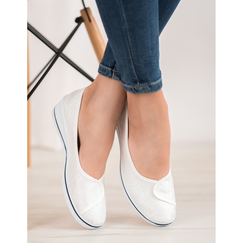 Comer Ballerine Con Glitter bianco 2