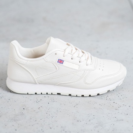 SHELOVET Scarpe Allacciate In Ecopelle bianco 2