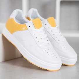 SHELOVET Scarpe alla moda sulla piattaforma bianca 1