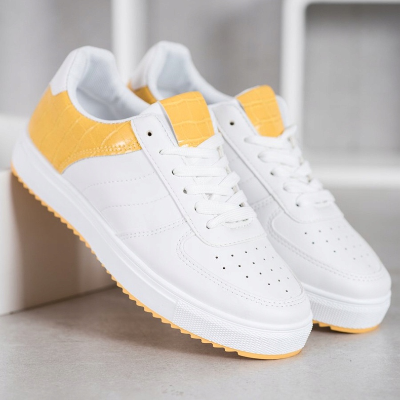 SHELOVET Scarpe alla moda sulla piattaforma bianca 1