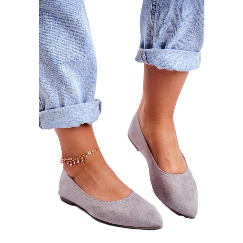 SEA Ballerine Donna Eco-Suede Grigio Bellissima 2