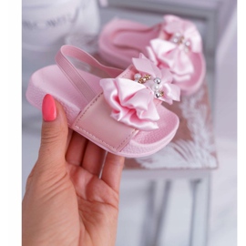 FRROCK Ciabatte Bambina Fiocco Rosa Perla Senari giallo 1