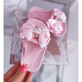 FRROCK Ciabatte Bambina Fiocco Rosa Perla Senari giallo 2