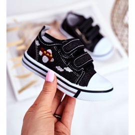 Le Scarpe Sneakers da bambino Nimalo nere con velcro nero 1