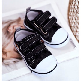 Le Scarpe Sneakers da bambino Nimalo nere con velcro nero 2