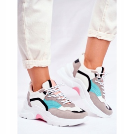 PS1 Scarpe Sportive Donna Sneakers Bianche E Verdi Mindanao bianco nero rosa grigio verde 2