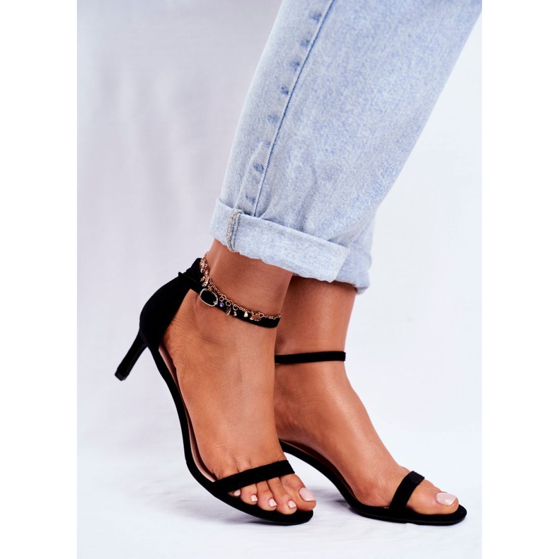 SEA Sandali Classici Da Donna Con Tacco Alto Neri Mintore nero 1