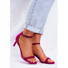 PS1 Sandali Da Donna Con Tacco Classico Fucsia Mintore rosa 1