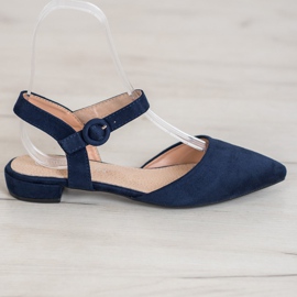 Goodin Décolleté blu navy con tacco a vista 2