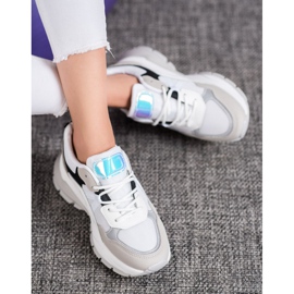 Weide Scarpe da ginnastica sportive bianca nero grigio 1