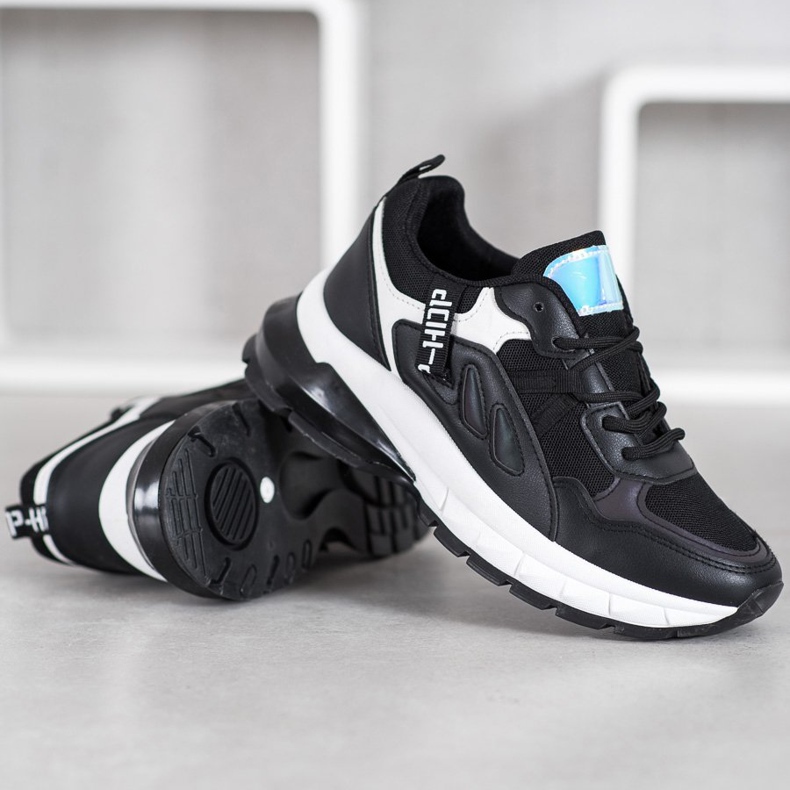 Weide Scarpe da ginnastica sportive bianco nero 1