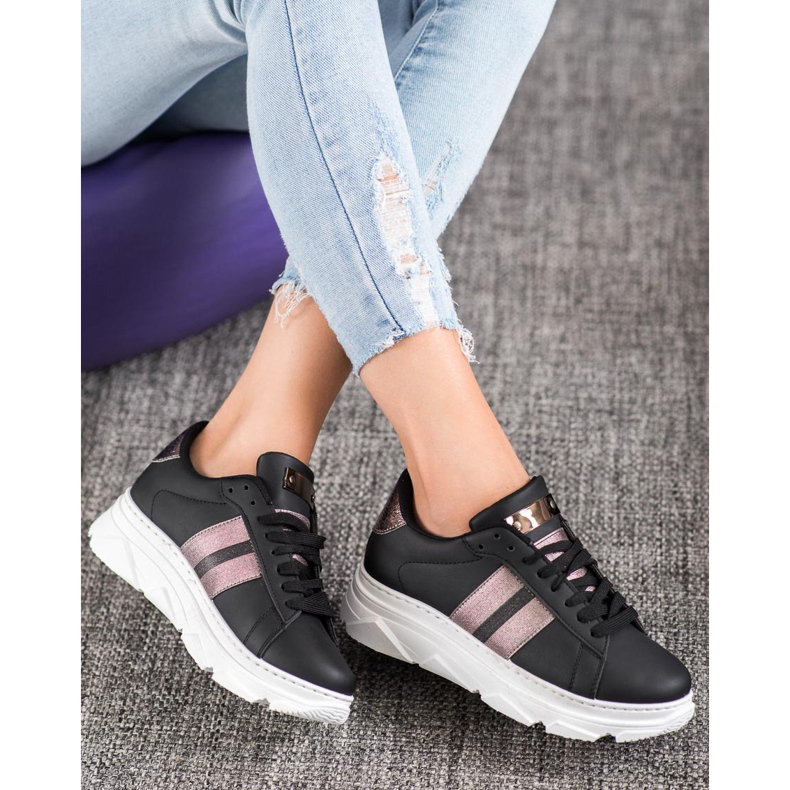 Weide Scarpe Da Ginnastica Sulla Piattaforma nero multicolore 2