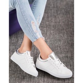 Scarpe sportive bianche bianca grigio 2