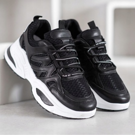 SHELOVET Comode scarpe da ginnastica nere nero 2