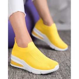 SHELOVET Scarpe da ginnastica gialle giallo 2