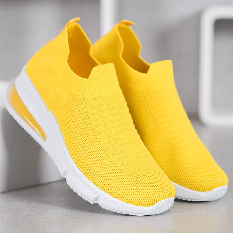 SHELOVET Scarpe da ginnastica gialle giallo 1