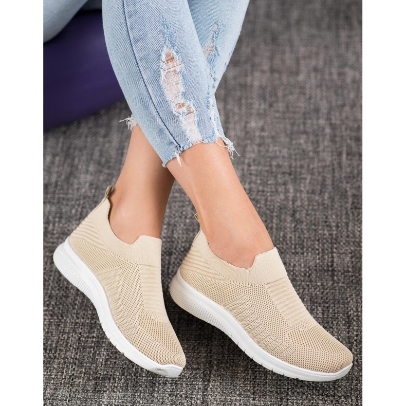 SHELOVET Scarpe Slip-On in tessuto marrone 1