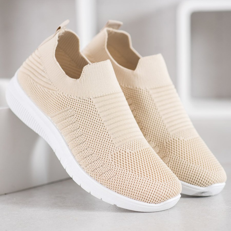 SHELOVET Scarpe Slip-On in tessuto marrone 2