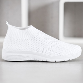 SHELOVET Calzature in tessuto bianco 2