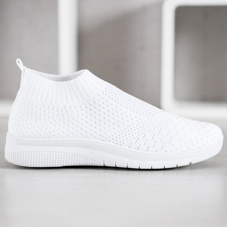 SHELOVET Calzature in tessuto bianco 2
