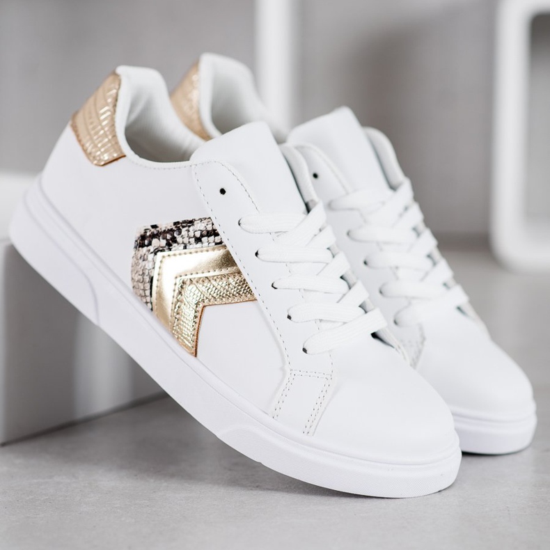 SHELOVET Scarpe in ecopelle alla moda bianca giallo 1
