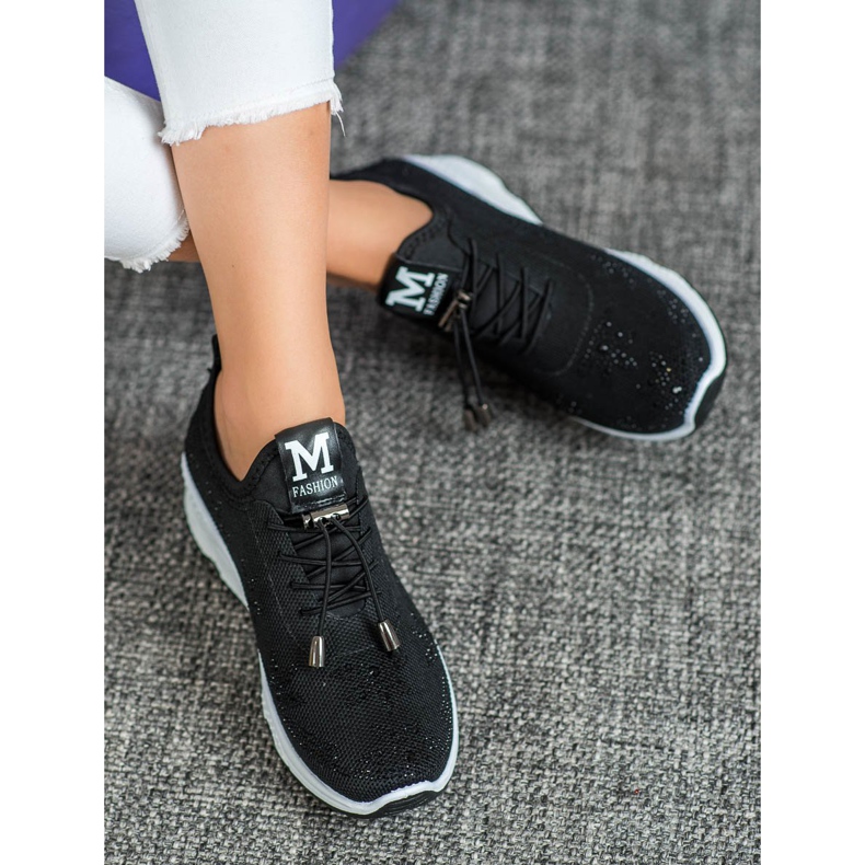 SUPER COOL Sneakers Nere Con Cristalli nero 1