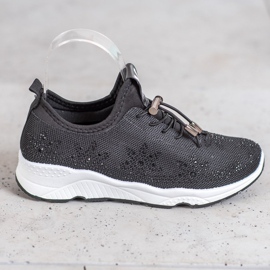 SUPER COOL Sneakers Nere Con Cristalli nero 2