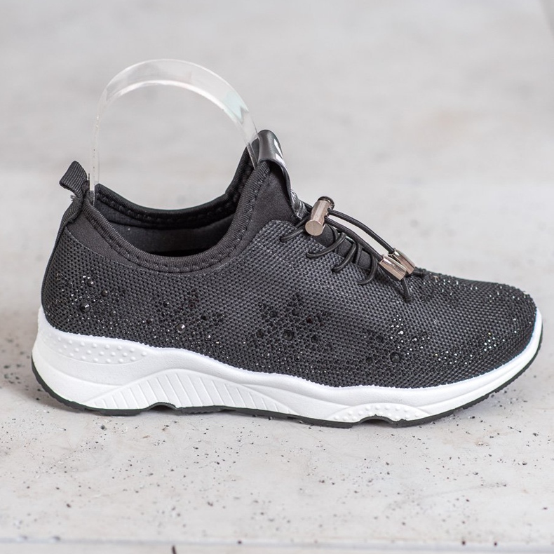 SUPER COOL Sneakers Nere Con Cristalli nero 2