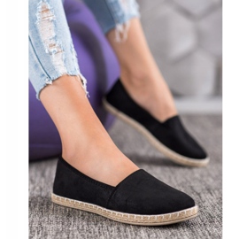 SHELOVET Espadrillas Nere Con Glitter nero 1
