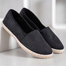 SHELOVET Espadrillas Nere Con Glitter nero 2