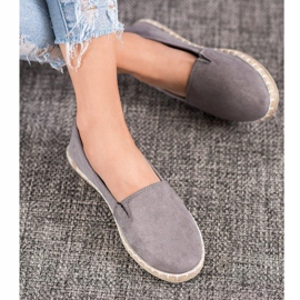 SHELOVET Espadrillas Grigie Con Glitter grigio 2