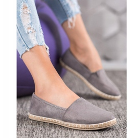 SHELOVET Espadrillas Grigie Con Glitter grigio 1
