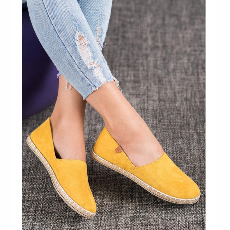 SHELOVET Espadrillas gialle slip-on giallo 1