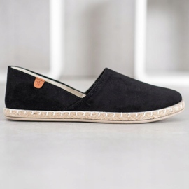 SHELOVET Espadrillas nere slip-on nero 2