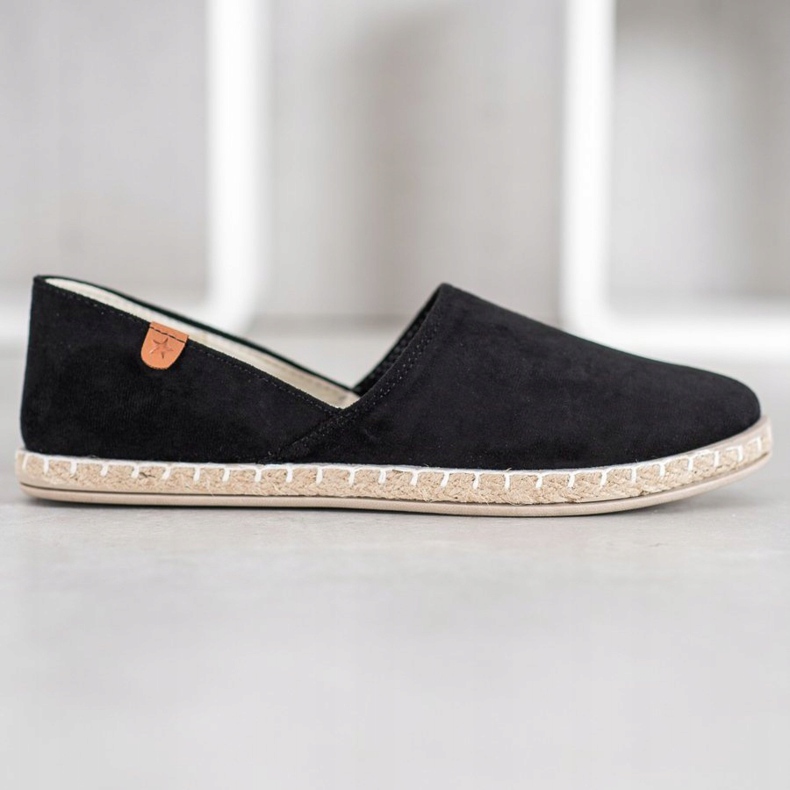SHELOVET Espadrillas nere slip-on nero 2