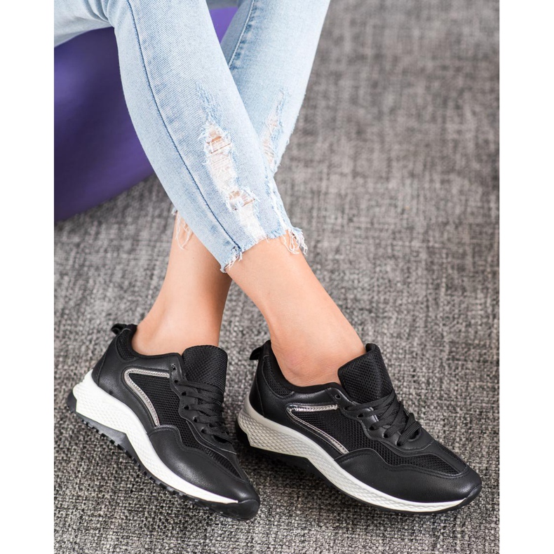 SHELOVET Sneakers Nere Classiche nero grigio 2