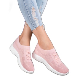 SHELOVET Scarpe rosa traforate 1