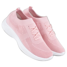 SHELOVET Scarpe rosa traforate 2