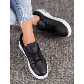 SHELOVET Sneakers Con Inserti Glitter nero 2