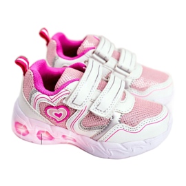 Evento Scarpe sportive luminose NOVITÀ 20DZ55-1778 bianco rosa grigio 1