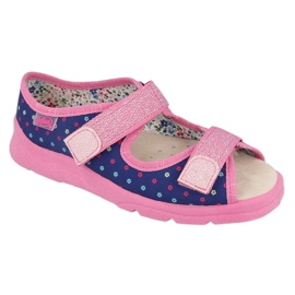 Scarpe per bambini Befado 869Y137 blu navy rosa multicolore 1
