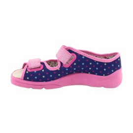 Scarpe per bambini Befado 869Y137 blu navy rosa multicolore 2