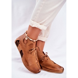 Scarpe brogue da donna Maciejka Rude 03426-19 marrone 1