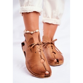 Scarpe brogue da donna Maciejka Rude 03426-19 marrone 2