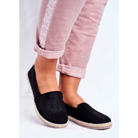 NEWS Espadrillas da donna nere slip-on nero 1