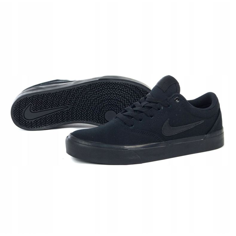 Nike Sb Charge Cnvs Jr CQ0260-005 scarpe nero grigio 1