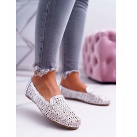 Ballerine da donna Lu Boo Intrecciate Argento 4Ever grigio 1